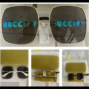 GUCCI GUCCIFY AW19 COLLECTION WITH SQUARE MELODRAMATIC REFLECTIVE LENS SUNNIES Gucci | Accessories | Gucci Guccify Aw9 Collection With  main image 4
